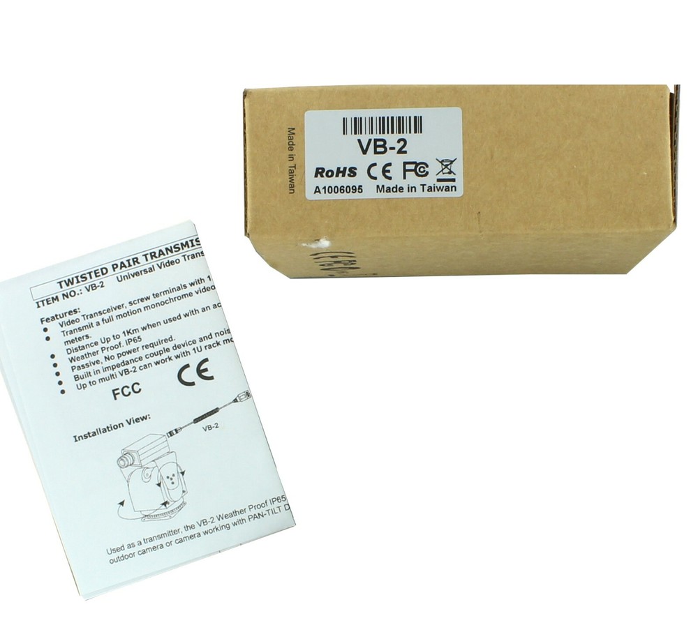 1 Pc VB-2 RoHS A1006095 Passive Video CCTV Transceiver 1-Channel Replacement
