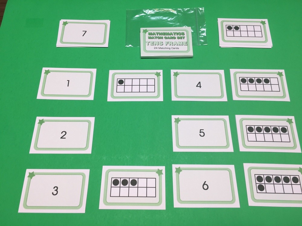 Tens Frames - Learning Flash Cards For Kids - Educational