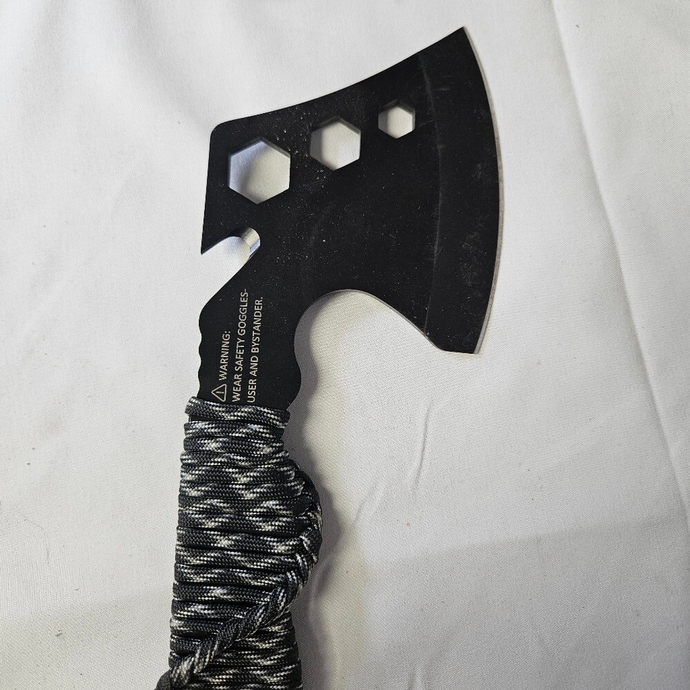 550 Paracord Wrapped Black Axe