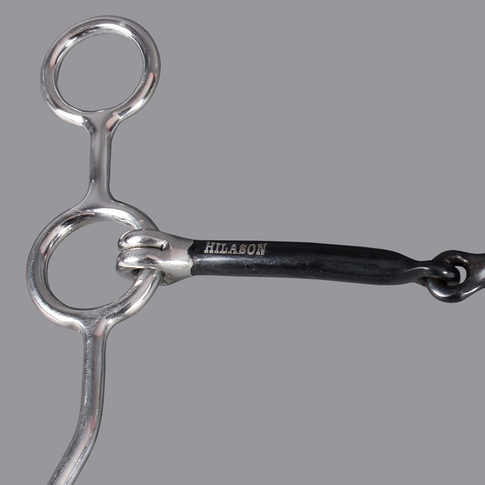 HILASON Junior Cow Gag Bit with Snaffle Mouth