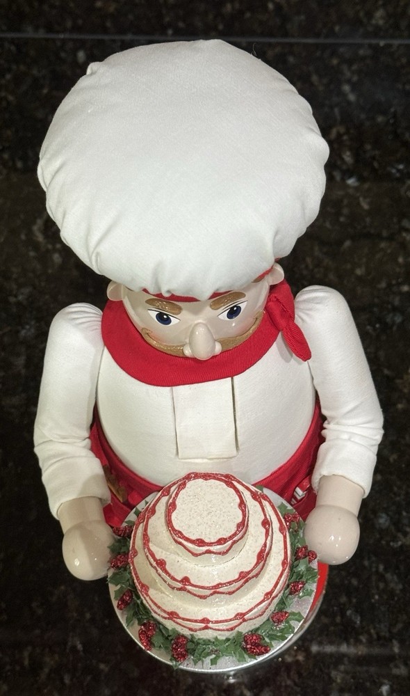 Nutcracker Village 2005 Wooden BAKER Nutcracker 14” tall. No Box