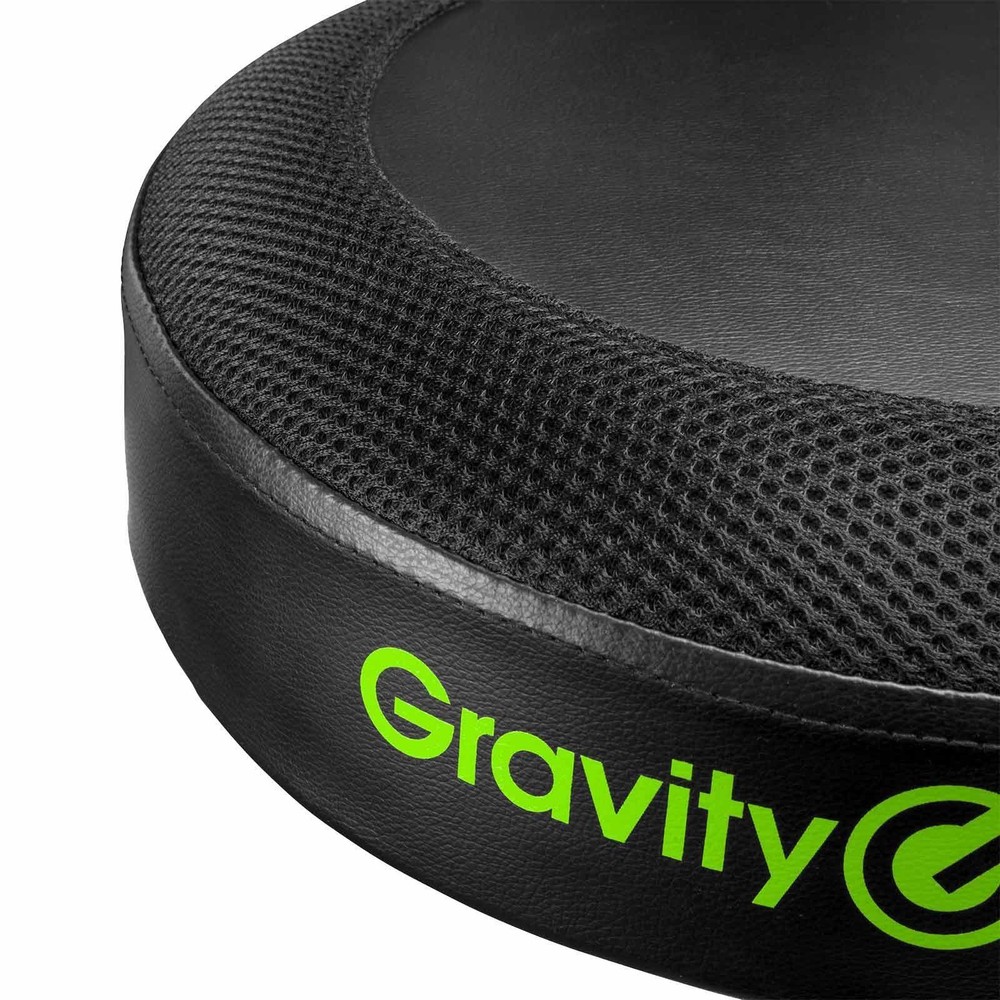 Gravity GFDSEAT1 Round Musicians Stool Foldable with Adjustable Height