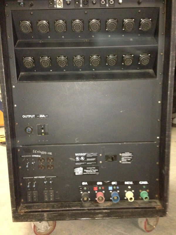 Lighting Dimmer ETC Sensor 48k x 2.4k Touring Rack