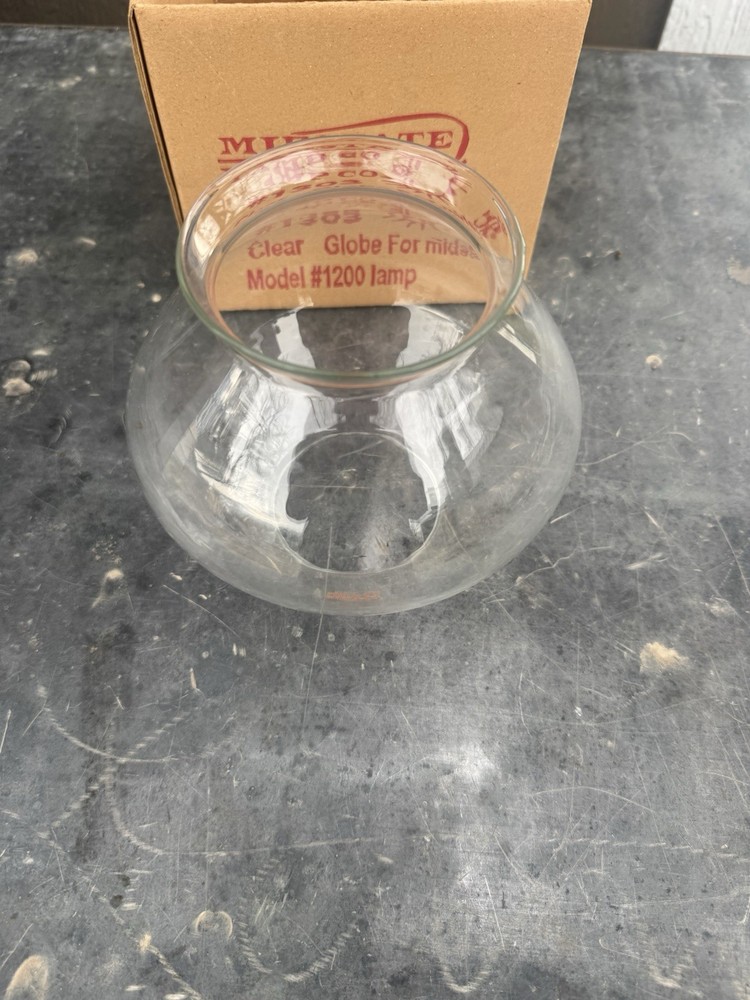 MIDSTATE LAMP CO. Glass Globe