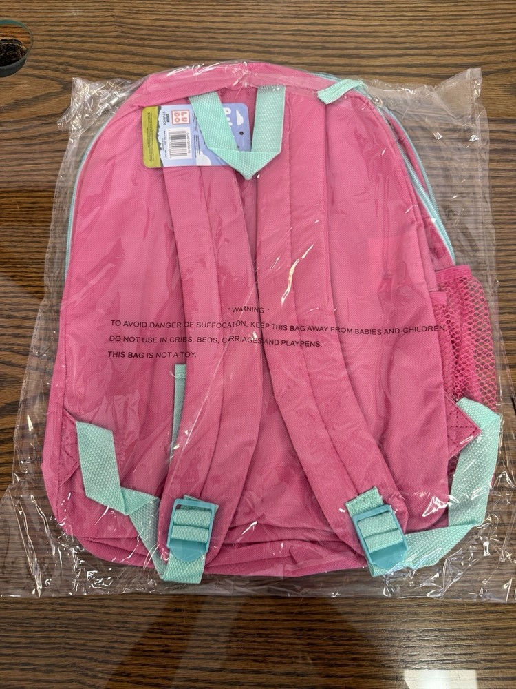 NEW, BLUEY 15" BACKPACK WITH SIDE POCKET