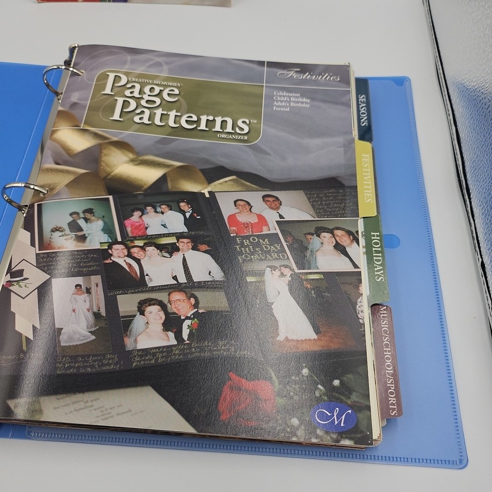 Creative Memories Page Patterns Organizer Binder with Inserts Dated 2002-2004