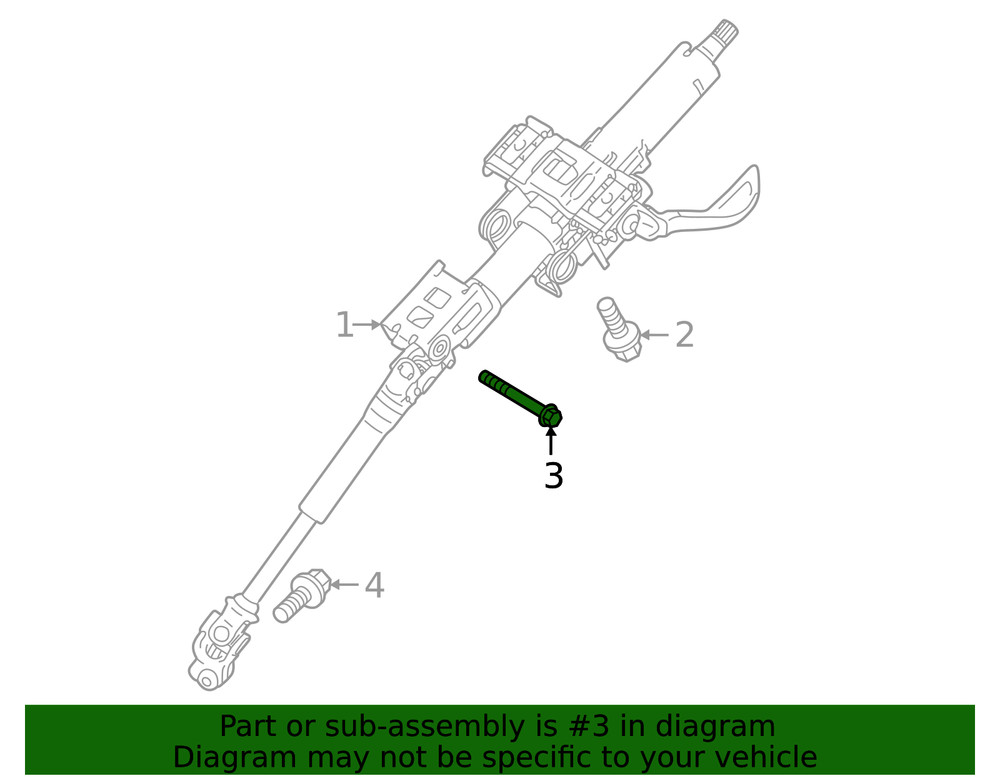 Genuine Mitsubishi Steering Column Bolt MFZ10022