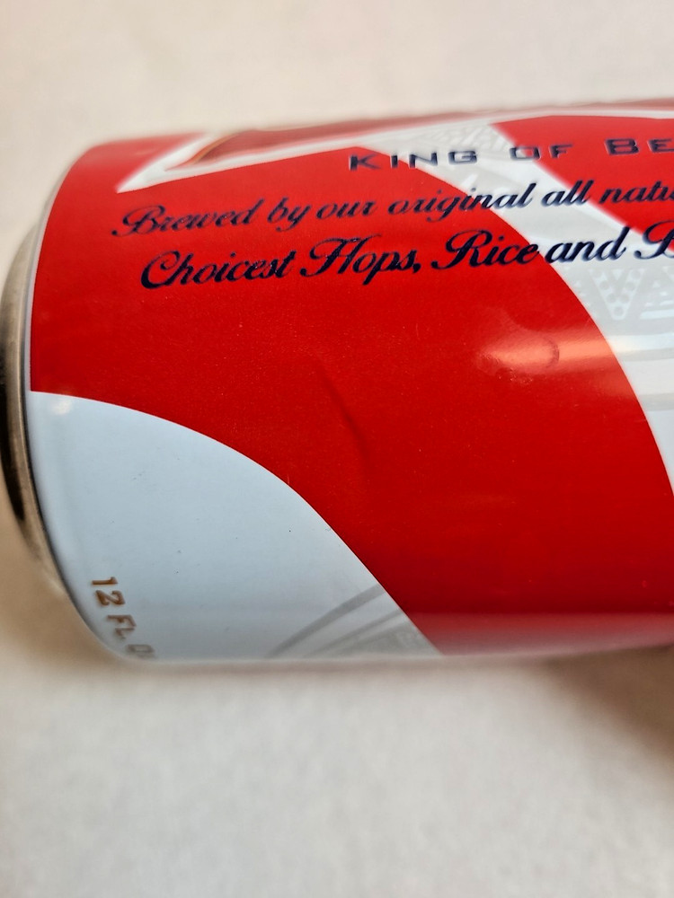 American Flag Budweiser 12oz Can - 2011? Red Tab
