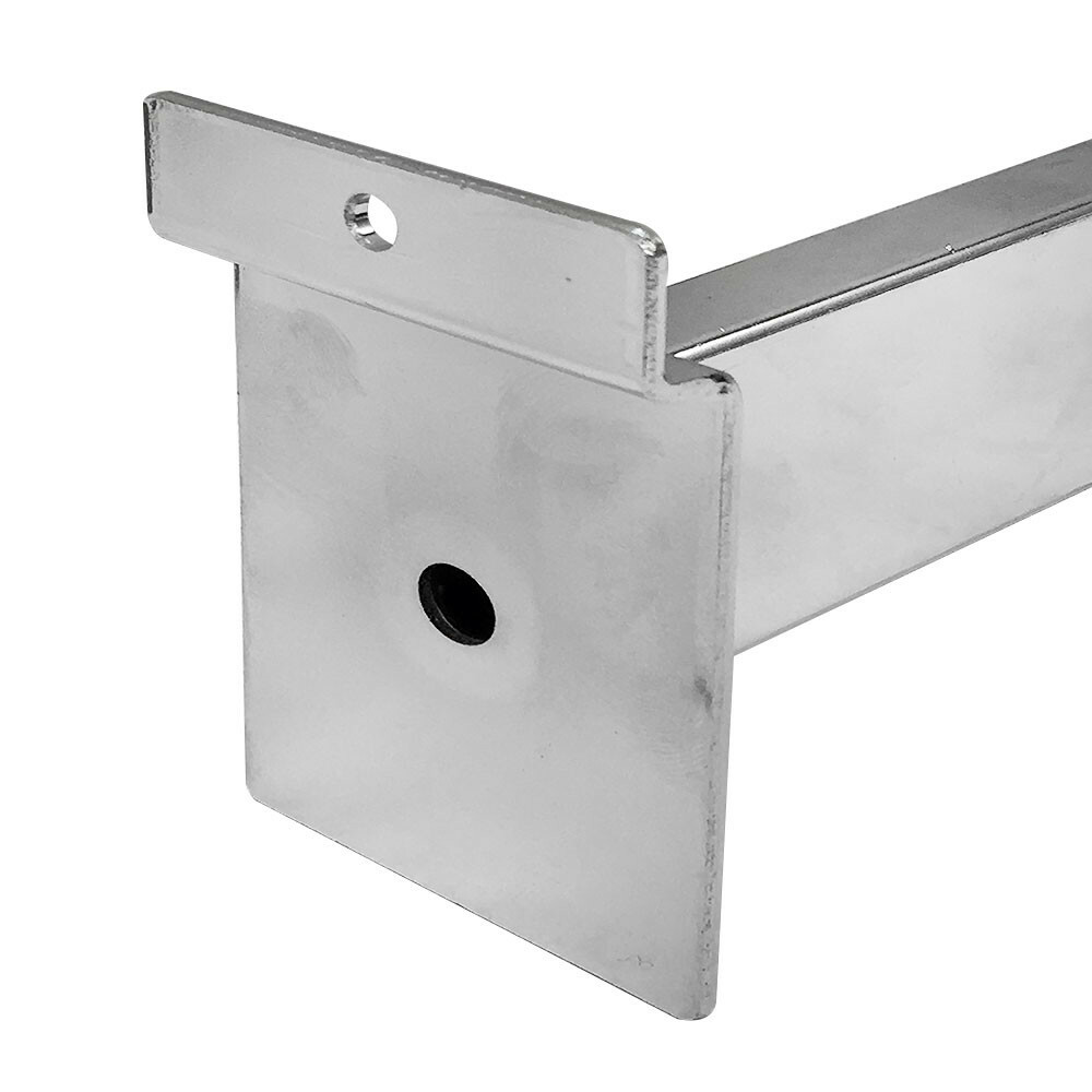 6" Straight Rectangular Faceout Arm Hook Panel Display Hanger Retail 10PC Chrome