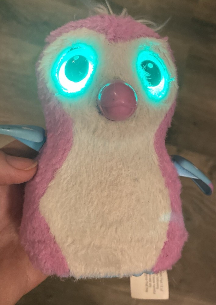 Hatchimals Interactive Penguala Penguin, Pink/White Spin Master Tested Works EUC