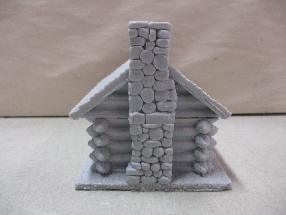 Resin Log Cabin for Wargaming