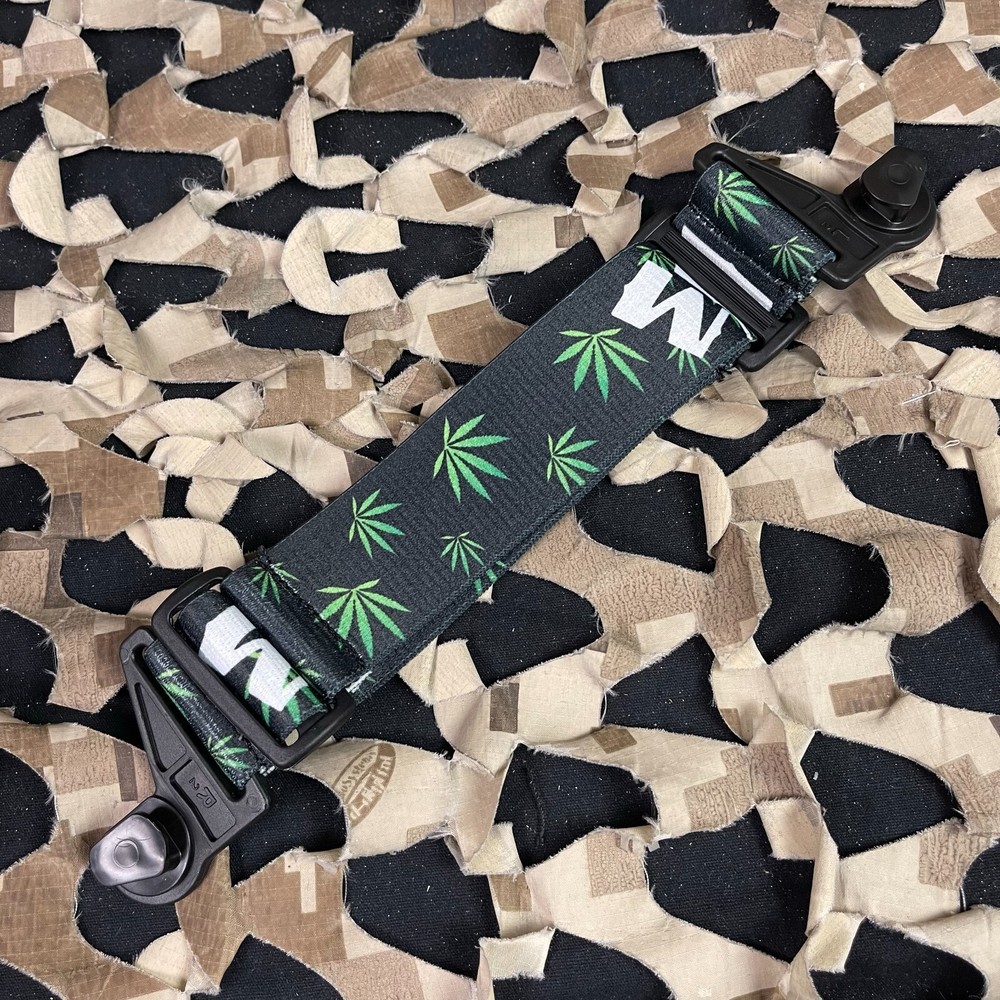 NEW KM PAINTBALL EVS GOGGLE STRAP - GREEN LEAF