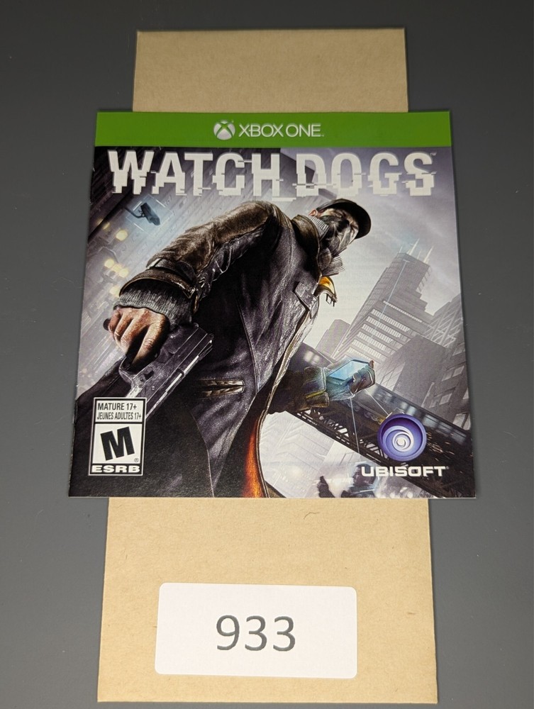 Watch Dogs (Microsoft Xbox One, 2014) **MANUAL ONLY**