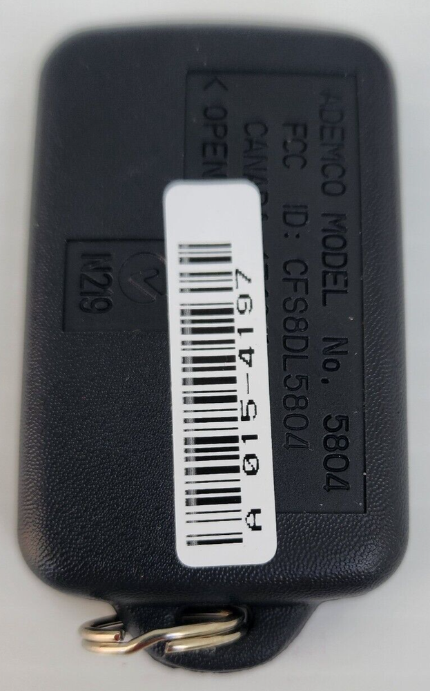 Ademco 5804 4-Button Wireless Key Transmitter