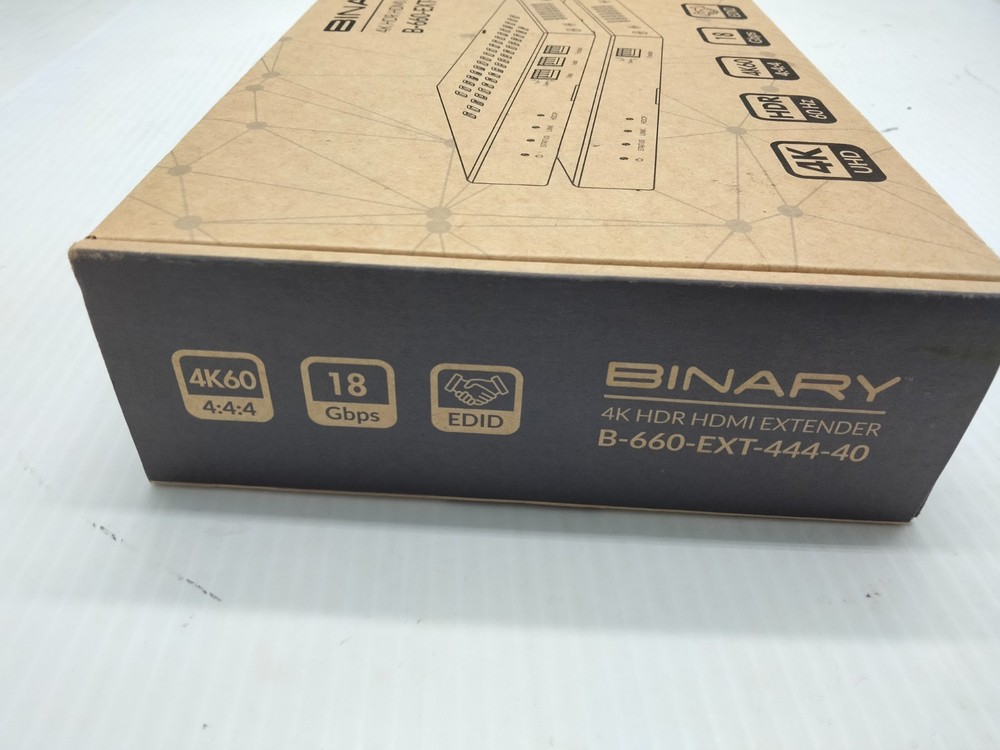 Binary 4k HDR HDMI Extender B-660-EXT-444-40
