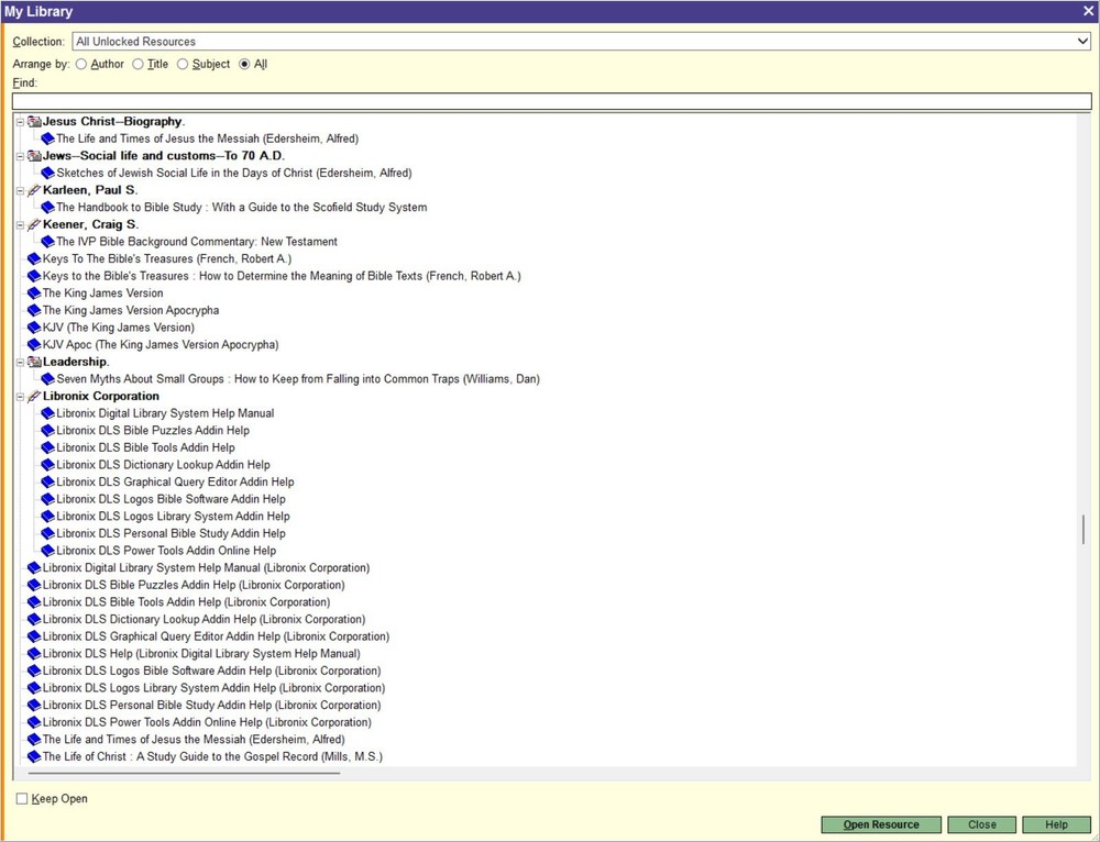 Logos Bible Scholar's Library software (DVD for Windows)