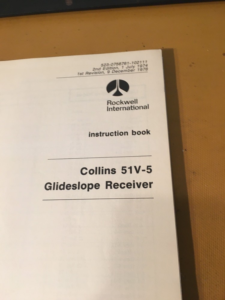 Collins 51V-5 Glideslope Install & Service Manual