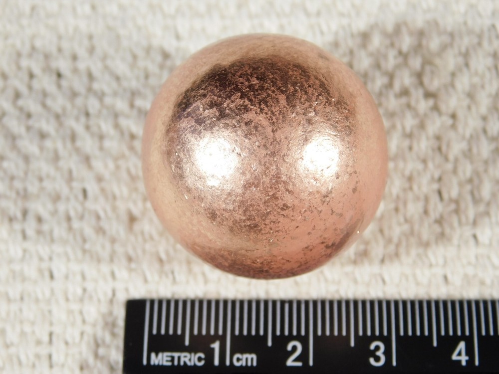 Solid COPPER SPHERE From Michigan 119gr