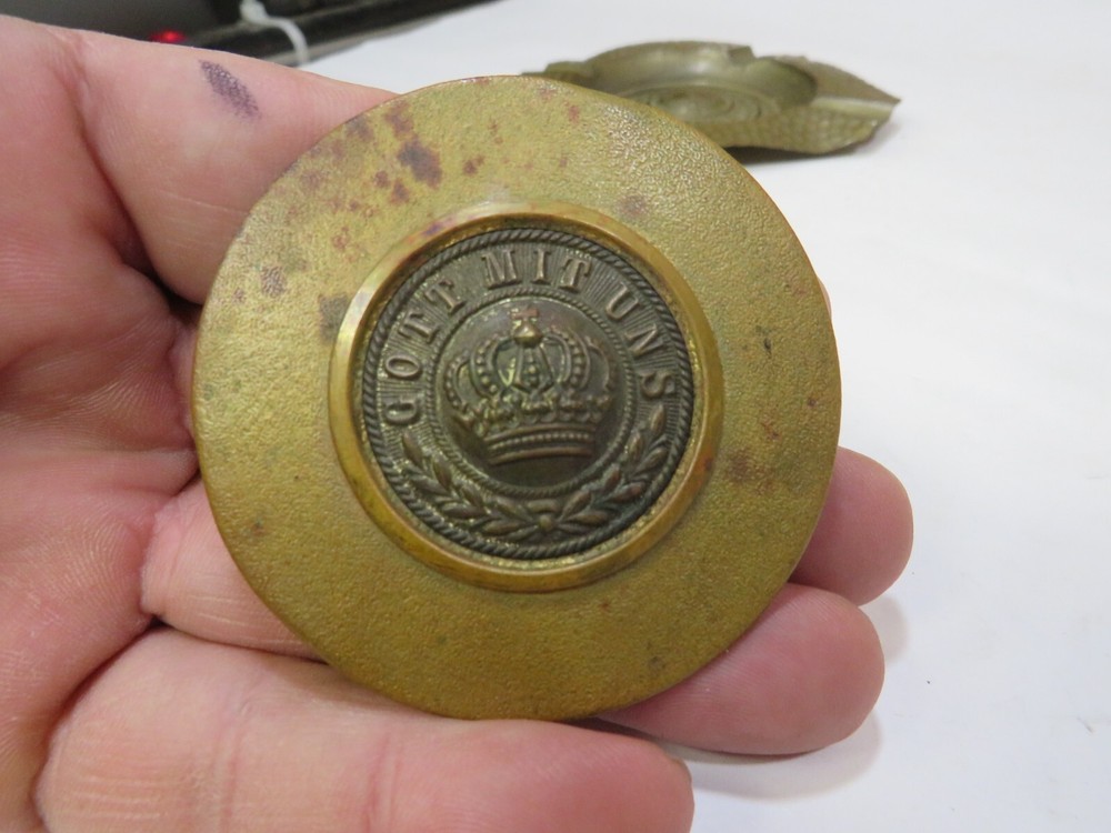 Prussian 2.5" Mirror German WWI Gott Mit Uns