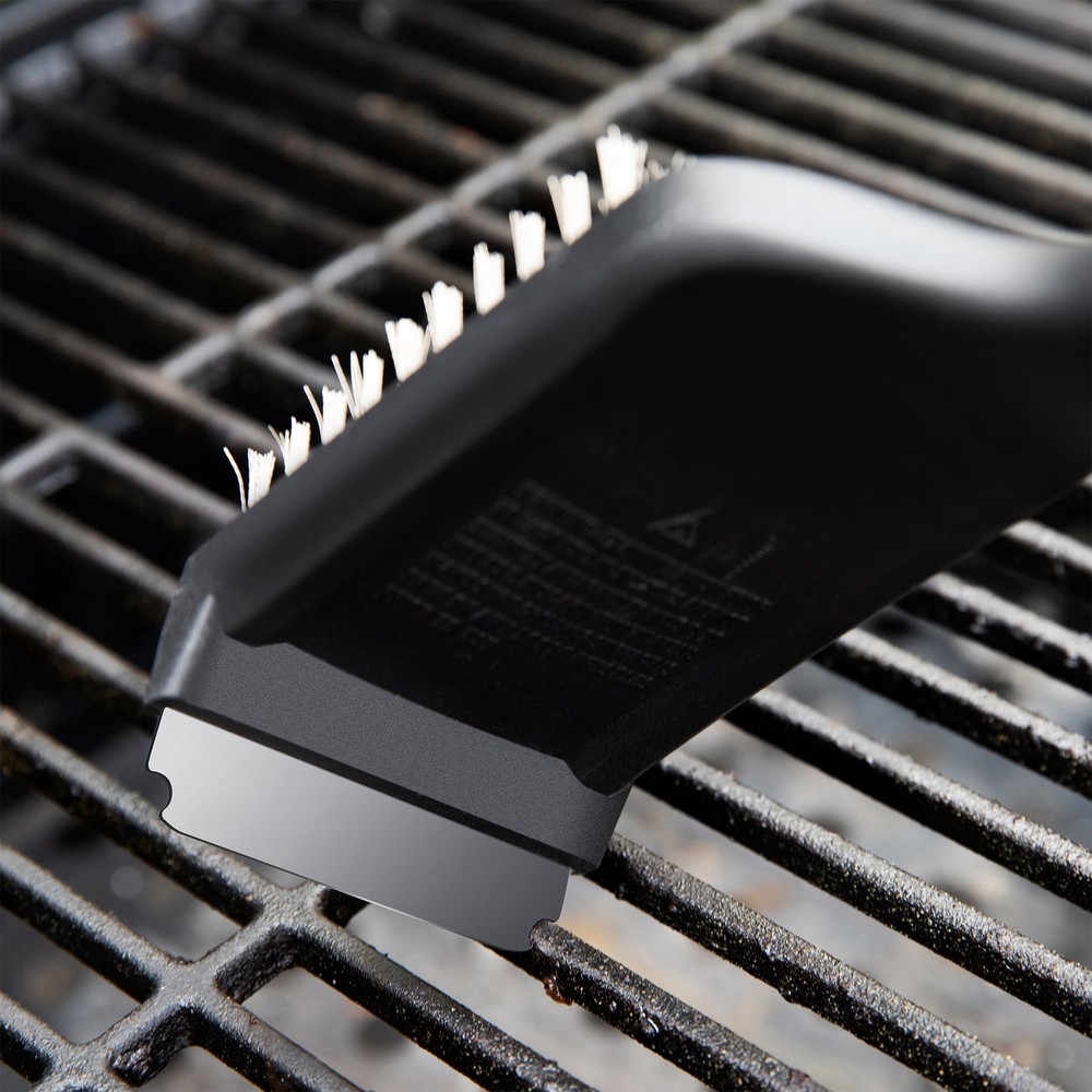 Expert Grill Long Handle Grill Brush with Scraper, 17.7"