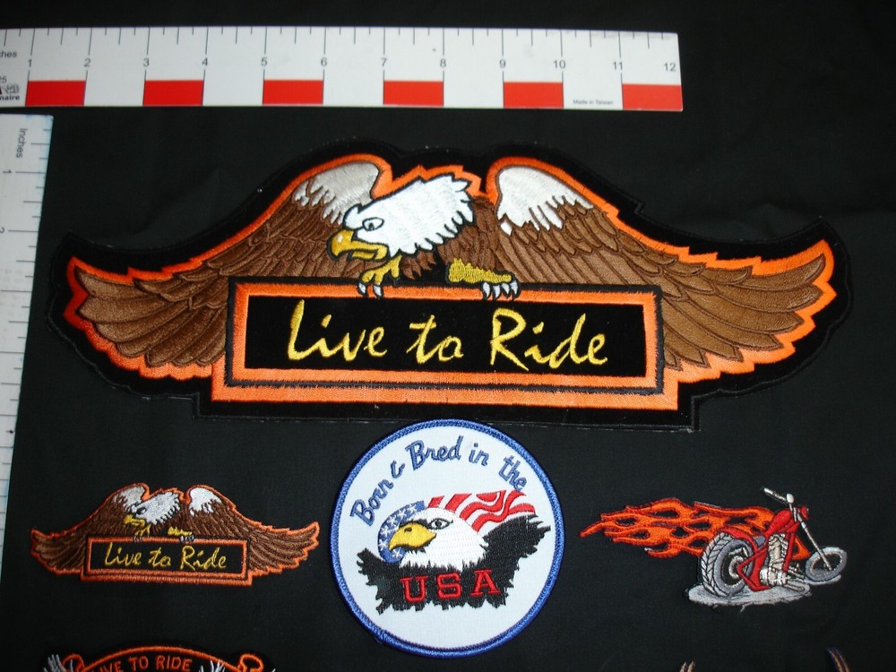 Motorcycle, Biker Patch set 10 patches in this set