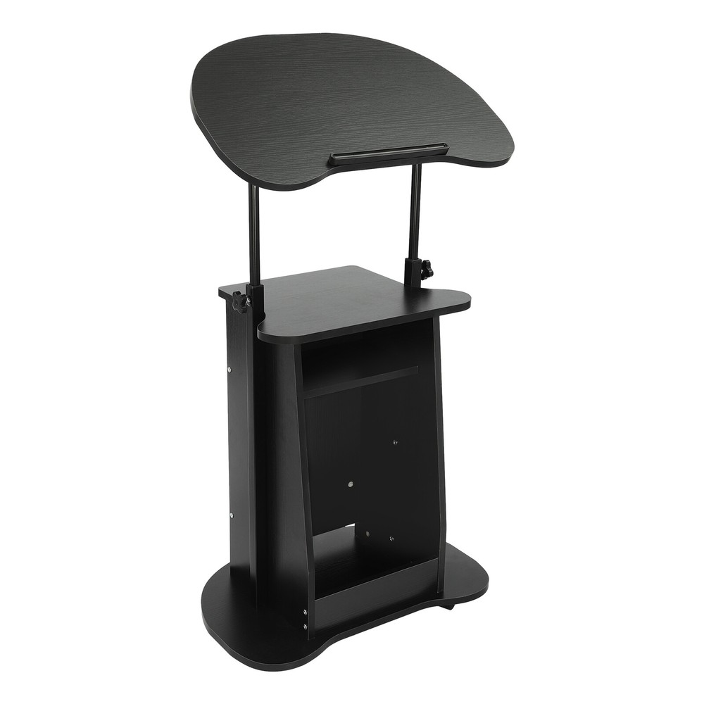 Portable Height Adjustable Presentation Stand with Rolling Wheels