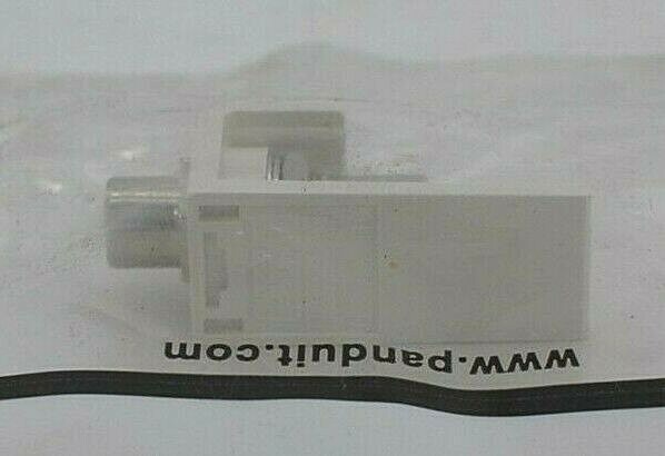 Panduit CMRPYIW Pass Through Coupler with Yellow Insert
