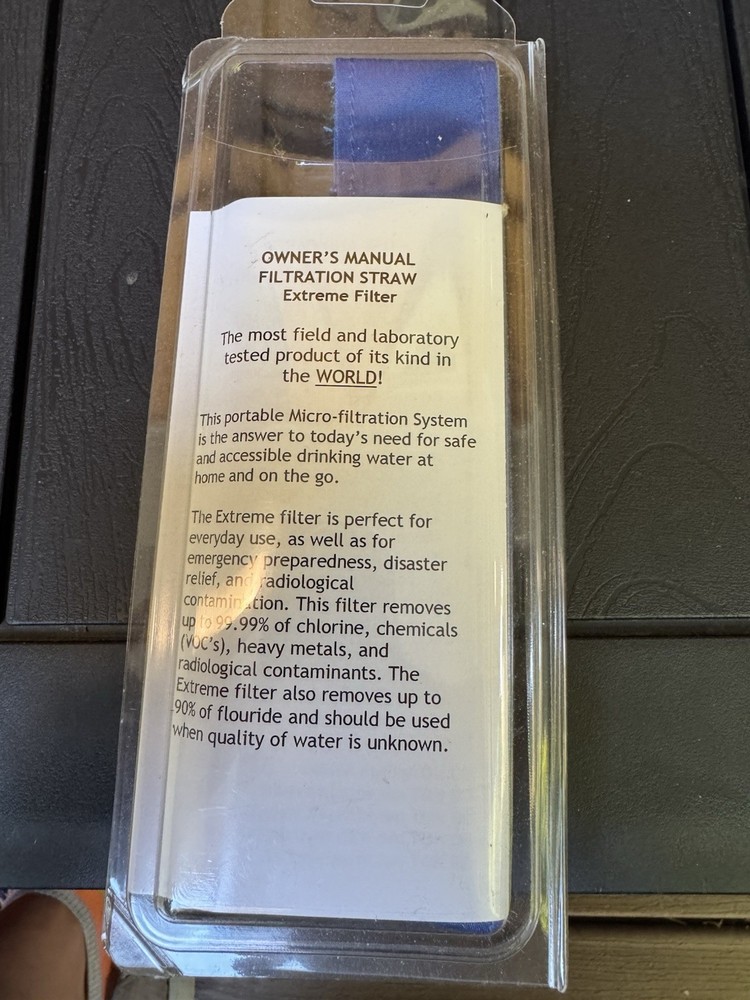 Portable Micro Filtration Water Straw