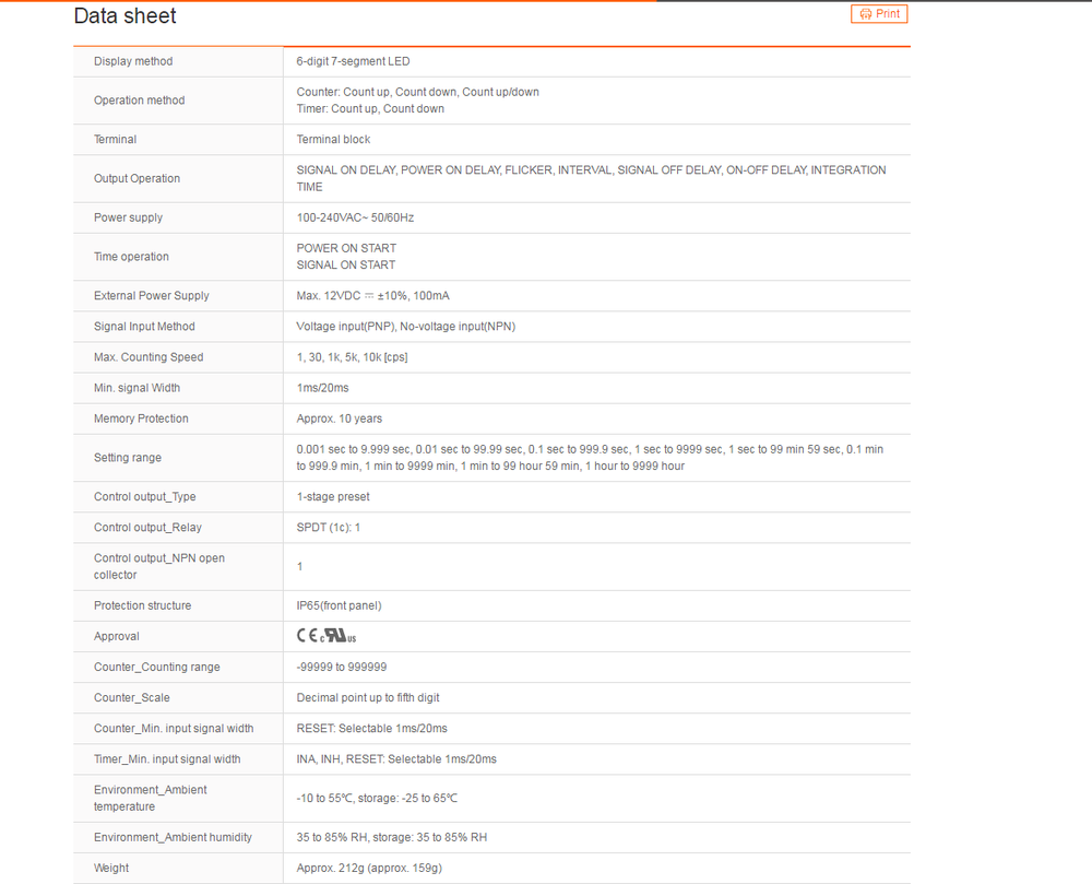 Autonics CT6S-1P4 Counter New 1PCS ✦KD