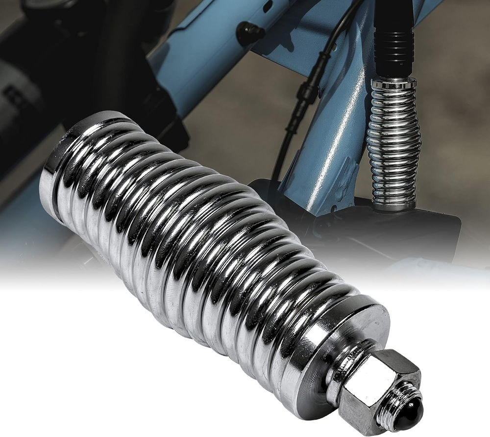 2pc Heavy-Duty LED Whip Light Spring Mount Base [Black-Finish] [Quick Release]