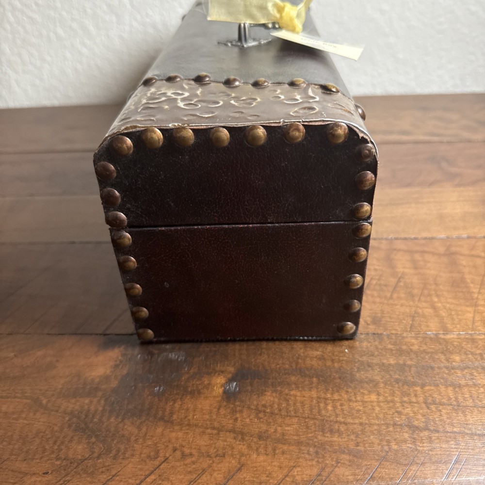 Rustic Tooled Carrying Case Wine Box