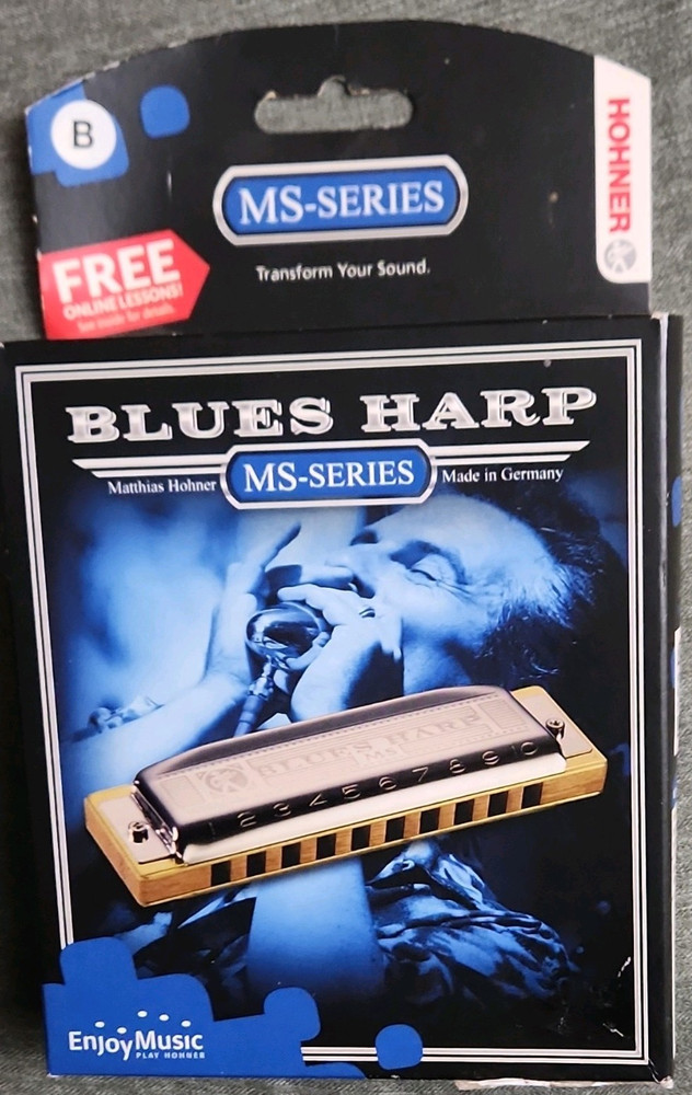 HOHNER Blues Harp MS-Series Diatonic Harmonica Key B MS Components