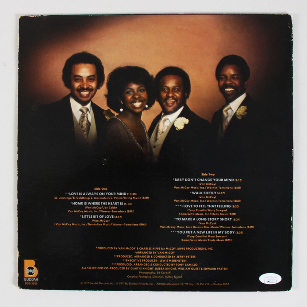 Gladys Knight Signed Record Album Still Together - COA JSA