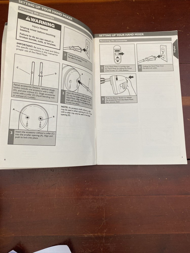 KitchenAid Hand Mixer KHM72 & KHM92 Instruction Book