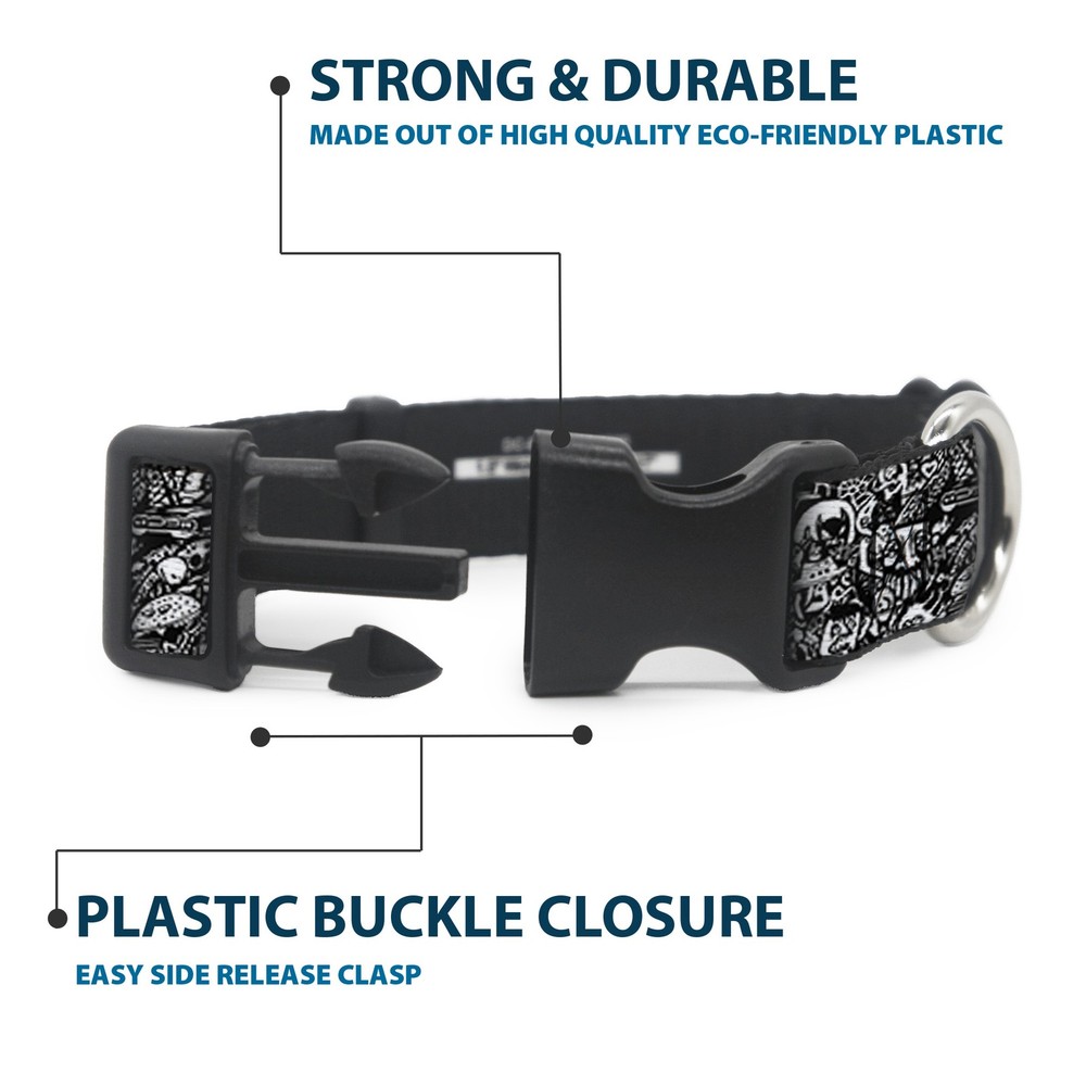 Plastic Clip Collar Comic Nightmare Large 15-24"