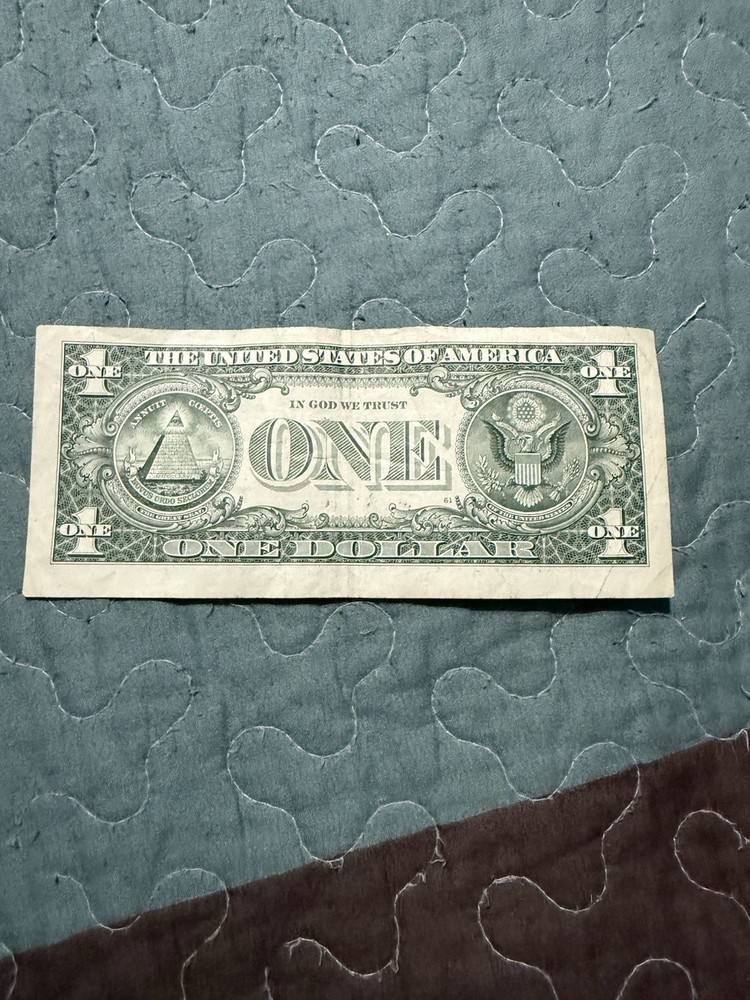 2017 A $1 Error Misaligned/Misprint/Miscut/Offset/Front and Back/Atlanta Resrv