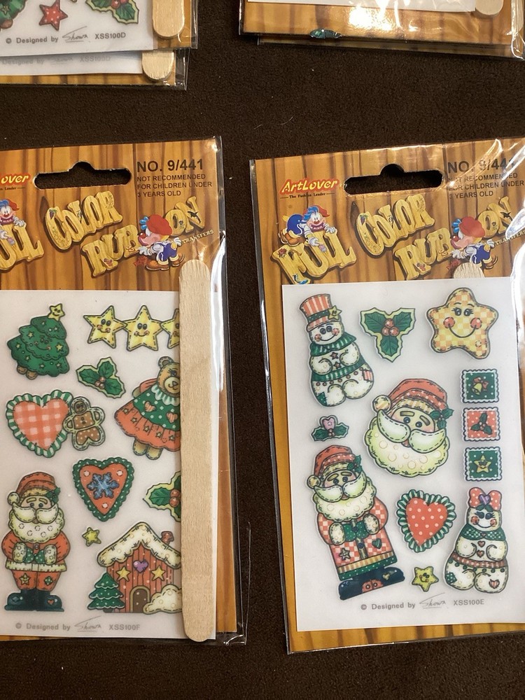 Christmas Rub Ons