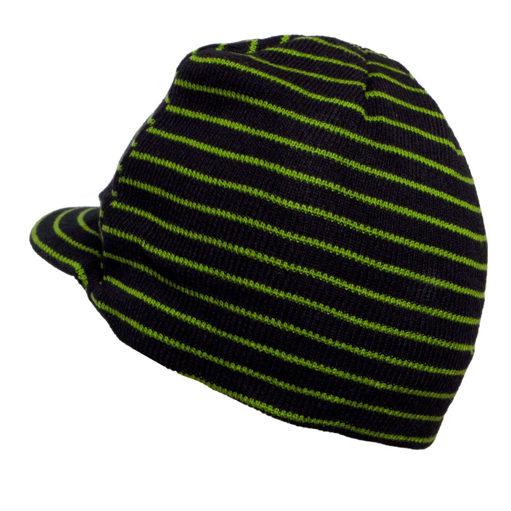 Top Headwear Solid Cuffless Beanie Visor