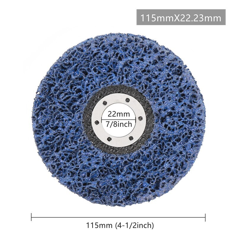4"-7'' Poly Strip Disc Wheel Paint Rust Removal Clean Abrasive for Angle Grinder