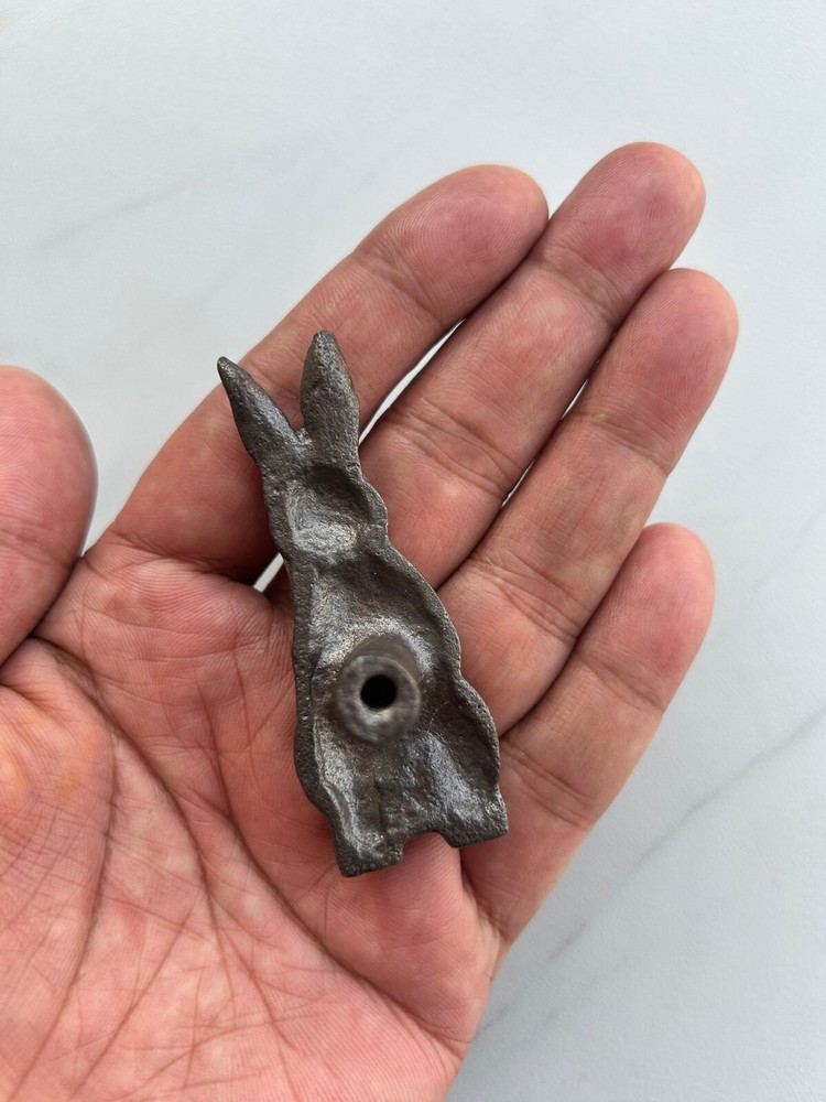 Vintage Cast Iron Rabbit Door Drawer Cabinet Knob Handle Pull 6Pcs