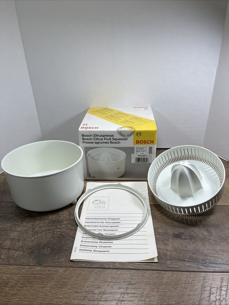 Bosch Citrus Fruit Squeezer - Citrus Fruit Press White Muz4zp1 Preowned