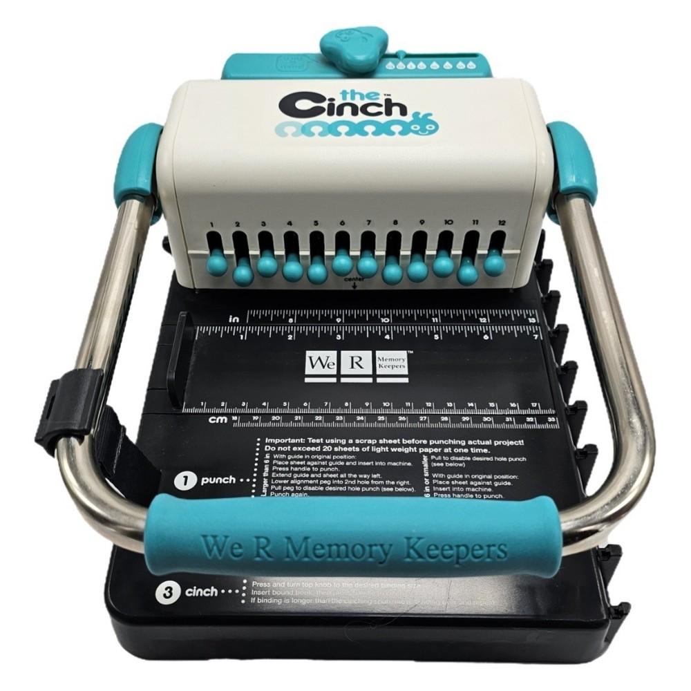 The Cinch Book Binding Machine Tool We R Memory Keepers & Book Board Pack Bundle