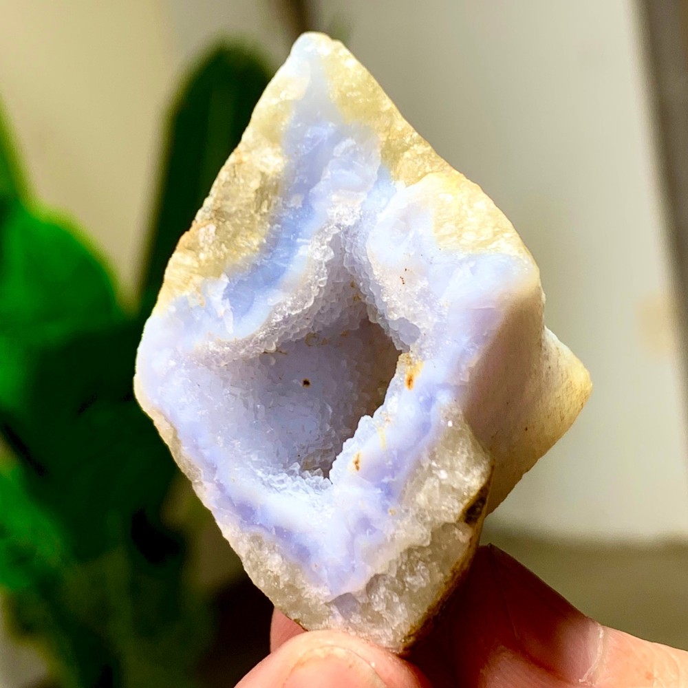 43GNatural Blue striped agate Crystal Chunks piece form Mineral Specimens