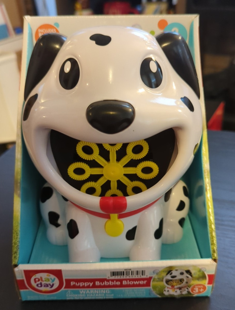 2024 Play Day Puppy Bubble Blower/Includes 4oz bubble solution D0826315