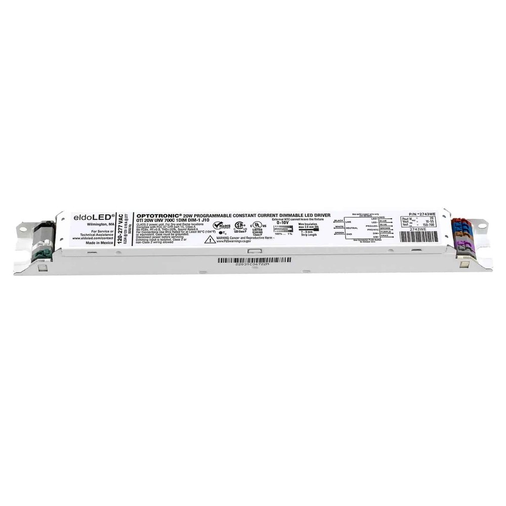eldoLED *2743WE OPTOTRONIC 20W Constant 0-10V Dimmable LED Driver (Osram 57431)