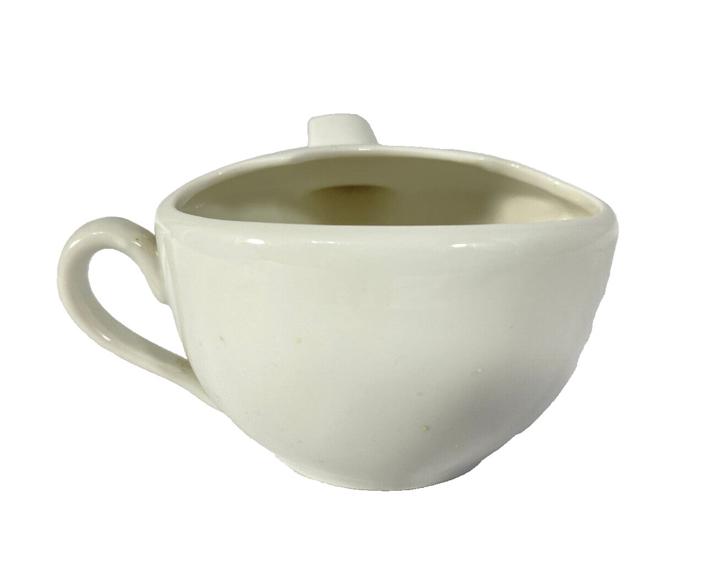 Creamer With Side Handle White
