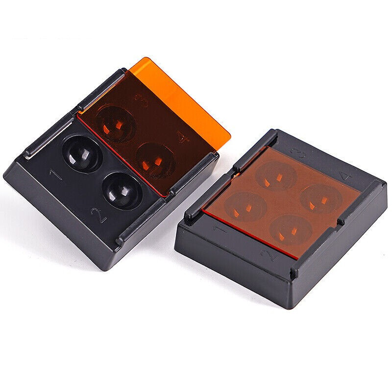 4 Holes Dental High Quality Patch Denture Veneer Storage Box Teeth Patch Shading