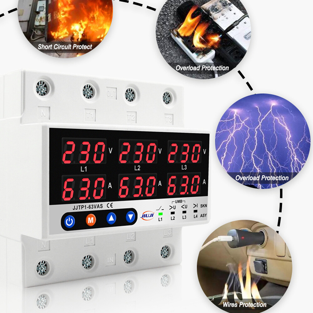 Three Phase Voltage and Current Protector Synchronous and Asynchronous G4L1