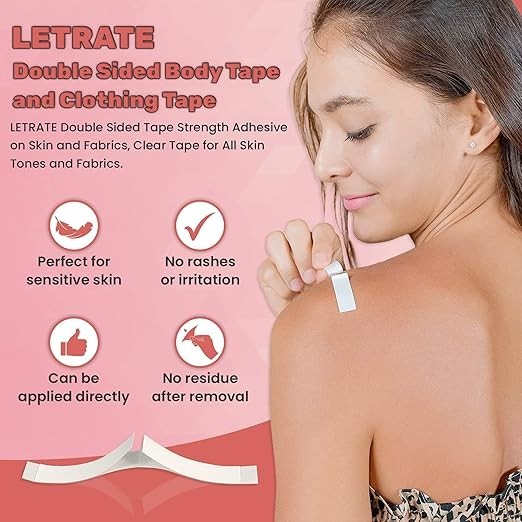 Double Sided Body Tape, 50 Strips
