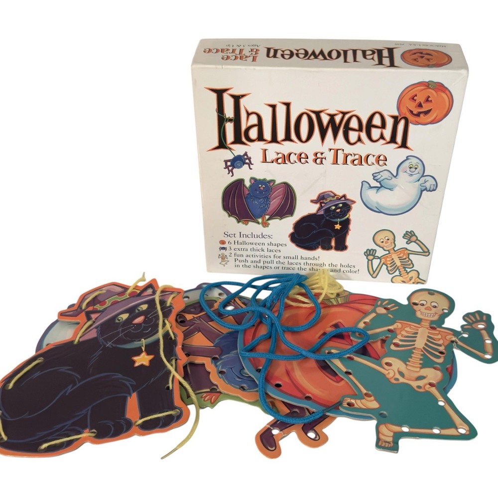 Halloween Lace & Trace Lacing Activity Set